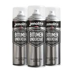 JENOLITE Underbody Seal Bitumen Paint | Black | Anti Corrosion Spray | Car Underbody Sealer, Gutter Repair, Roof Sealant | 3 x 500ml