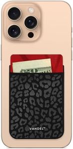 VANDEL Pocket – Stick-On Fabric Phone Wallet Stick On for Women, Cute Credit Card Holder for Phone Case, Stick On Back of Phone Fabric Sleeve for iPhone Pocket