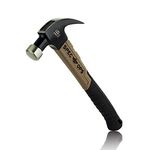 Spec Ops Tools Fiberglass Hammer, 16 oz, Curved Claw, Shock-Absorbing Grip