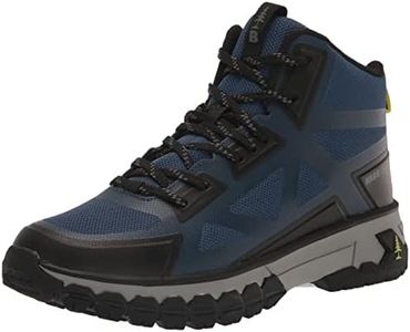 BASS OUTDOOR Men's Peak Seamless Hiker Mid Hiking Boot, Ensign Blue, 7