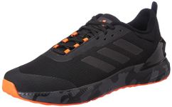 adidas Mens LightRun Edge Force CBLACK/SHEAME/Solred/CHACOA Running Shoe - 7 UK (IU6465)