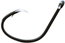 Trokar Lancet Circle Offset Fishing Hook, Black Chrome,11 Hooks, 5/0