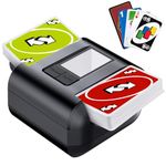 Automatic Card Shuffler Machine for 1-2 Decks - Electric Poker Card Shuffler with One-Press AUTO & Manual Mode | Rechargeable 2000mAh Battery, USB-C Charging | Low Noise for Blackjack, UNO, Skip-Bo