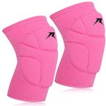 Volleyball Knee Pads Pink, Knee Protector Supporter for Girl Lady Women with High Protection Pads ,Professional Grade Knee Pads for Running,Tennis,Yoga,Cycline,Gym,Workout Exercise