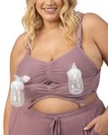 Kindred Bravely Sublime Hands Free Busty Pumping Bra | Nursing and Pumping Bra for E, F, G Cup | Wearable Breast Pump Bra (Twilight, 3X-Busty)