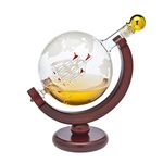 Whiskey Décanteur Globe – pour liqueur, Scotch, Bourbon, Vodka ou vin – 850 ml