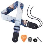 BestSounds Ukulele Strap Uke Shoulder Straps with Leather Ends for Soprano Concert Tenor and Baritone Ukuleles (Galaxy)