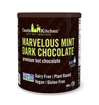 Castle Kitchen Marvelous Mint Premium Dark Hot Chocolate Mix - Vegan, Plant Based, Gluten Free, Dairy Free, Non-GMO Project Verified, Kosher, Just Add Water - 400g