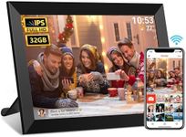 𝟯𝟮𝗚𝗕 FRAMEO Digital Photo Frame, 10.1" WiFi Digital Picture Frame with 1280x800 IPS HD Touch Screen, Auto-Rotate Wall Mountable Micro SD, Easy Share Photos or Videos via Frameo App from Anywhere