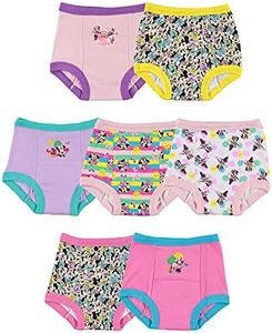 Disney Baby Girls Minnie Mouse Pants Multipack Baby and Toddler Potty Training Underwear, Minnietraining7pk, 4T US