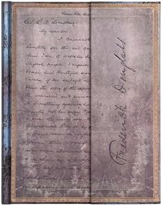 Frederick Douglass, Letter for Civil Rights (Embellished Manuscripts Collection) Ultra Lined Hardcover Journal: Hardcover, Wrap Closure, 120 gsm, ribbon marker, memento pouch