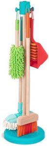 Battat- Kids Cleaning Set – Cleaning Toys For Toddlers, Children – Pretend Play Kit- Broom, Mop, Brush, Dustpan, Duster- Sweep n' Clean- 2 Years +