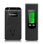 Hycency Programmable Thermostat Outlet, Heating & Cooling Plug in Thermostat (Black)