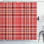 Ambesonne Checkered Shower Curtain,