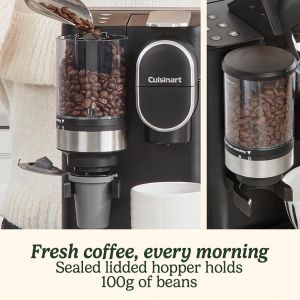 Cuisinart One Cup Grind & Brew Coffee Machine – Bean to Cup, Black