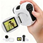 Microscope for Kids with 100-1600X Zoom ＆ LED, 3-in-1 Handheld Digital Kids Microscope with1080P DV Camera, Compatible MAC-OS & Windows - Kids Science Experiment kit for Ages 4-12 (Black)