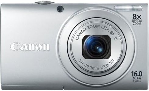 Canon PowerShot A4000 is 16.0 MP Digital Camera with 8X Optical Image Stabilized Zoom 28mm Wide-Angle Lens with 720p HD Video Recording and 3.0-Inch LCD (Silver)