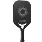 2024 HMFUNTM HL-01 Power Air Pickleball Paddles, 360 Proto Molding, Full Carbon Fiber Surface, Spin Textured, Edgeless, 13.5mm Polypropylene Core, Pickleball Paddle for Ultimate Power & Control, Black