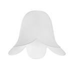 Set of 3 - Frosted White Glass Flower Petal Replacement Shades