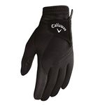 CALLAWAY Men's Gloves Thermal Grip 1 Pair, Black, L