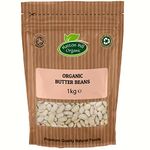 Organic Butter Beans 1kg by Hatton Hill Organic - Free UK Delivery