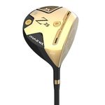 MAZEL Titanium Golf Driver for Men 460CC Right Handed, Premium Cup Face Design Maxize Ball Distance (Gold 2.0, 10.5 S)