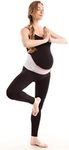 GABRIALLA Elastic Maternity Support Belt, Prevent Lower Back Pain & Stretch Marks, Soft/Lightweight/Breathable Pregnancy Belly Band, Best Belly Band for Running & Exercising Moms, MS-96(P) W Medium