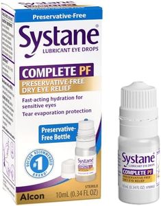 Systane COMPLETE Preservative Free Dry Eye Drops, 0.34 fl oz, Contains Propylene Glycol 0.6%, Multi-Dose Lubricating Eye Drops for Irritation & Dryness, Hydrating & Soothing