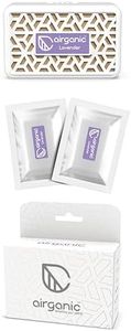 AIRGANIC Aroma Car Ac Vent - Bar Lavender Combo Kit | Long-Lasting Fragrance | Spill-Proof | Car Air Freshener | Car perfume | Car accessories | Car fresheners | Car accessories interior