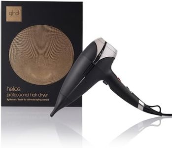 ghd - Sèche-cheveux ghd Helios - Sèche-cheveux professionnel (Noir) - Puissant et précis - Cheveux sans frisottis et 30% plus brillants - Recommandé par les coiffeurs - Idéal tous types de cheveux
