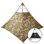 Nukem Grab & Go Hunting Ground Blind - TrueTimber HTC Green - Lightweight Stake-Free Pop Up Turkey & Deer Blind (X-Large)