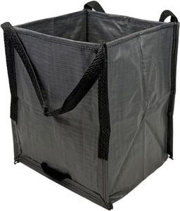 DURASACK Heavy Duty Tote Bag 22-Gallon Rugged Woven Polypropylene Multi-Purpose Bag, Reusable Self-Standing Design, Holds up to 500 Pounds, Gray, Single (BB-1619)