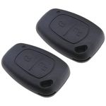 SG Store 2PCS 2 Button Remote Flip Key Shell Compatible with Vivaro Movano Kangoo Primastar for VAC102/NE73 Key Blade Folding Remote Key Fob Case Cover Housing