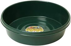 Little Giant® Plastic Utility Pan | Feed Pan | Durable & Versatile Livestock Feeding Bucket | Made in USA | 3 Gallon | Green