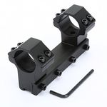 Dophee High Profile Scope Mount 1" 25.4mm Dual Scope Rifle Mount Ring 11mm Dovetail Rail