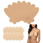 18 Pcs Lift Boob Tape Kit,8 Pcs Invisible Breast Lift Tapes+10 Pcs Nipple Covers,Waterproof & Reusable Fashion Tape Strips for Women A-G Cup,Boobtape Nipple Pads for Breasts,For Dresses, Weddings