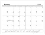 House of Doolittle 2025 Monthly Desk Pad Calendar Refill, Economy, HOD124 Refill, 22 x 17 Inches, January - December (HOD126-25)