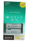 Microusb Compatible with Sony AA 1.2Volt Rechargeable 2700mAh Battery (Set of 2)