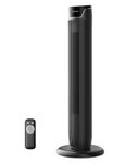 Pelonis 36" Smart Tower Fan with Remote | Ultra-Quiet 27dB Bedroom Fan | 5 Speeds & AI Auto Mode, 9H Timer, LED Display | Oscillating Cooling for Office/Home (Energy Saving 45W)