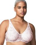 Wonderbra Womens Molded Print 2 Ply Seamless Underwire Bra, Rose Pink / Warmsteel, 38D US