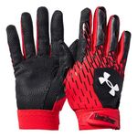 Under Armour boys Youth Clean Up Baseball Gloves, (003) Black/Dark Orange/White, Youth Small