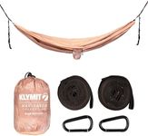 Klymit Camping Hammock 400 lb. Capacity with Heavy Duty Straps and Caribiners - Navigator Series - Pink