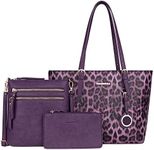 Montana West Purses and Handbags for Women 3pcs Hand Bags Tote Purse and Wallet Set Shoulder Satchel Bag for Women Leopard Print gifts MWC3-G055PP