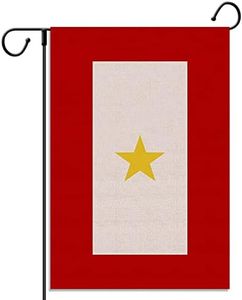 Gold Star Mother's Day Garden Flag 12.5×18'' Army Military Marine Corps Family Memorial Day Veterans Day 4th of July Decoration for Outdoor Lawn Yard Decor