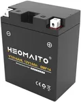 HEOMAITO Lead-Acid Battery 6MF14 12V 14Ah, 255 CCA, YTX14AHL, Maintenance-Free Power, for AGM Motorcycle Battery, Motorcycles 400–1200 CC, ATVs 350–1000 CC