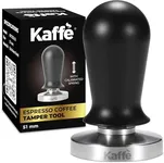 Kaffe 51mm Stainless Steel Spring Loaded Espresso Tamper - Coffee Tamper w/Calibrated Spring - Premium Tamper Tool - Espresso Accessories for Barista - Ground Coffee Hand Tamper for Espresso Machine