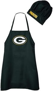 NFL Green Bay Packers Chef Apron and Hat Set, Mens, Green