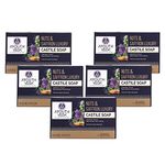 Ayouthveda Nuts & Saffron Luxury Castile Soap | CleanseTones & Rejuvenates Skin | Natural & Herbal Soap With Goodness Of SaffronAlmond & Olive Oil | Without Harmful Chemicals (Pack Of 5-100g each)