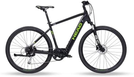 HEAD E I-Peak II E5000 Bicicleta de Cross, Hombres, Negro Mate/Verde, 50 cm