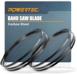 POWERTEC 93-1/2 Inch Bandsaw Blades, 1/2" x 6 TPI Band Saw Blades for Delta, Grizzly, Rikon, Sears Craftsman, Jet, Shop Fox and Rockwell 14" Band Saw for Woodworking, 2 Pack (13111-P2)